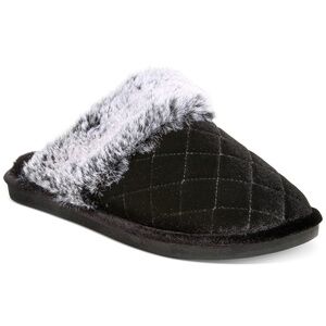New Charter Club Women's Quilted Hoodback Boxed Slippers, 5-6
